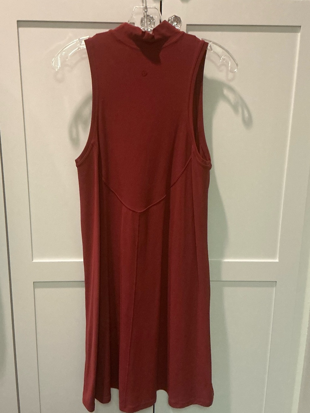 lululemon athletica Sleeveless Mock Neck Midi Dress in Wine